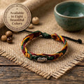 Handwoven Elephant Cord Bracelet, Adjustable Unisex Thai Jewelry, Monk Blessed | Artisan Echo