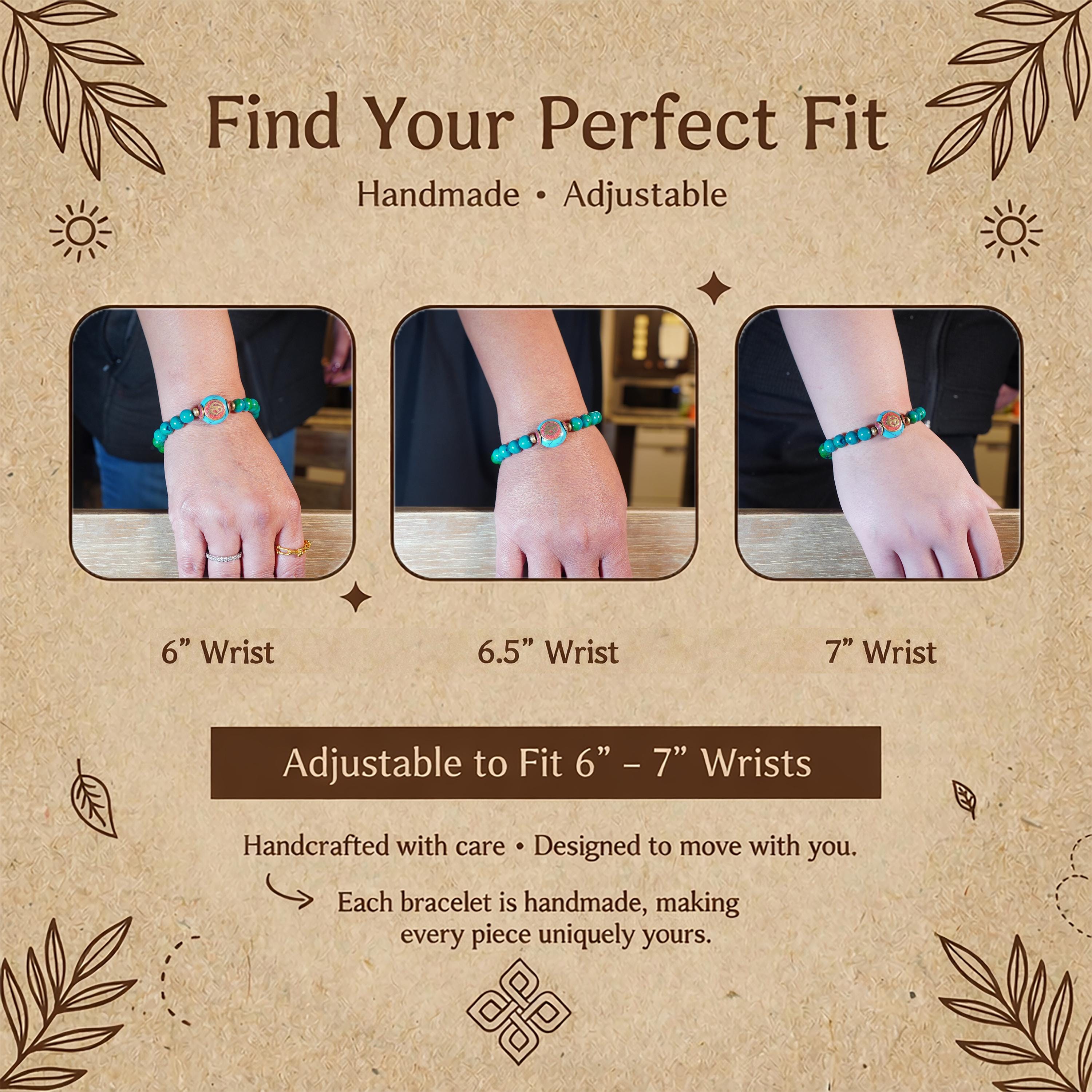 Turquoise Green Inlay Bracelet for Women, Adjustable Thai Jewelry, Monk Blessed | Artisan Mantra