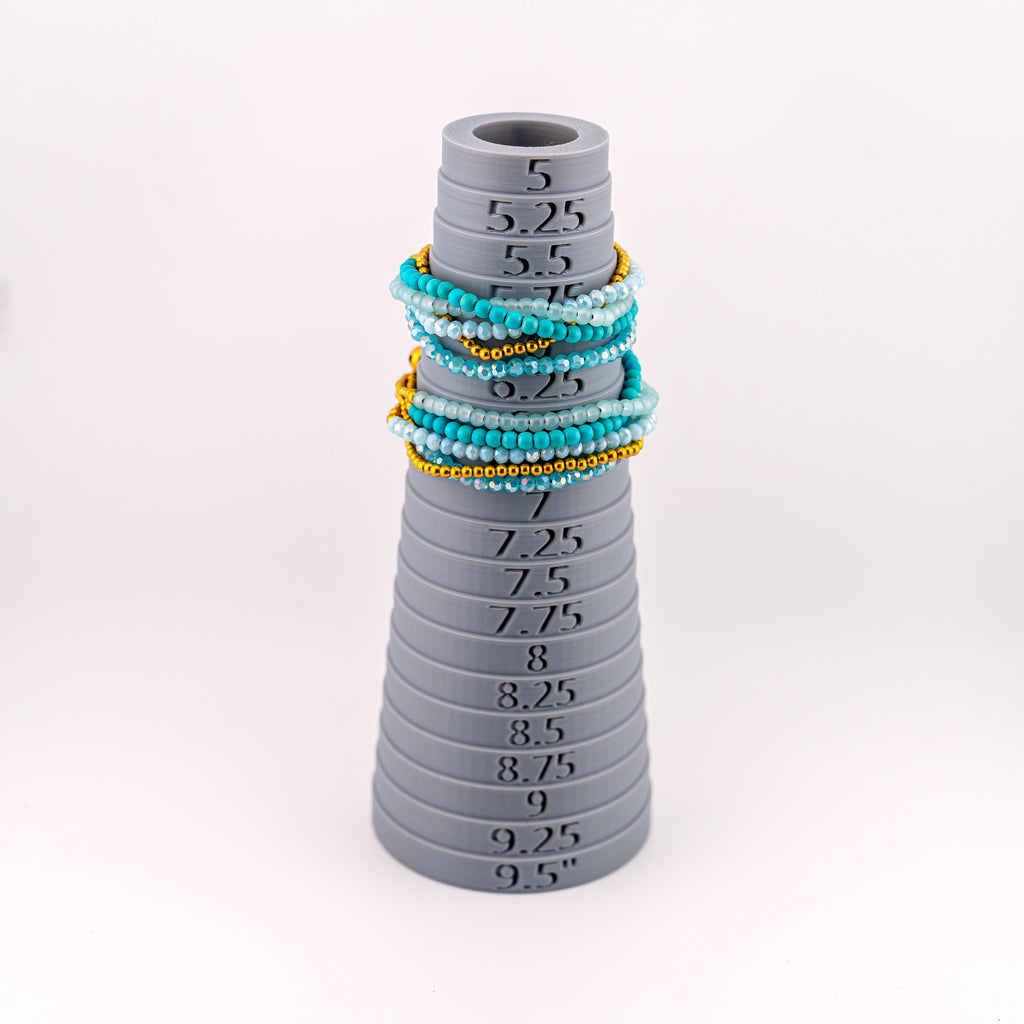 Turquoise Five-Strand Bracelet for Women, Thai Glass and Stone Beads, Monk Blessed | Artisan Lagoon