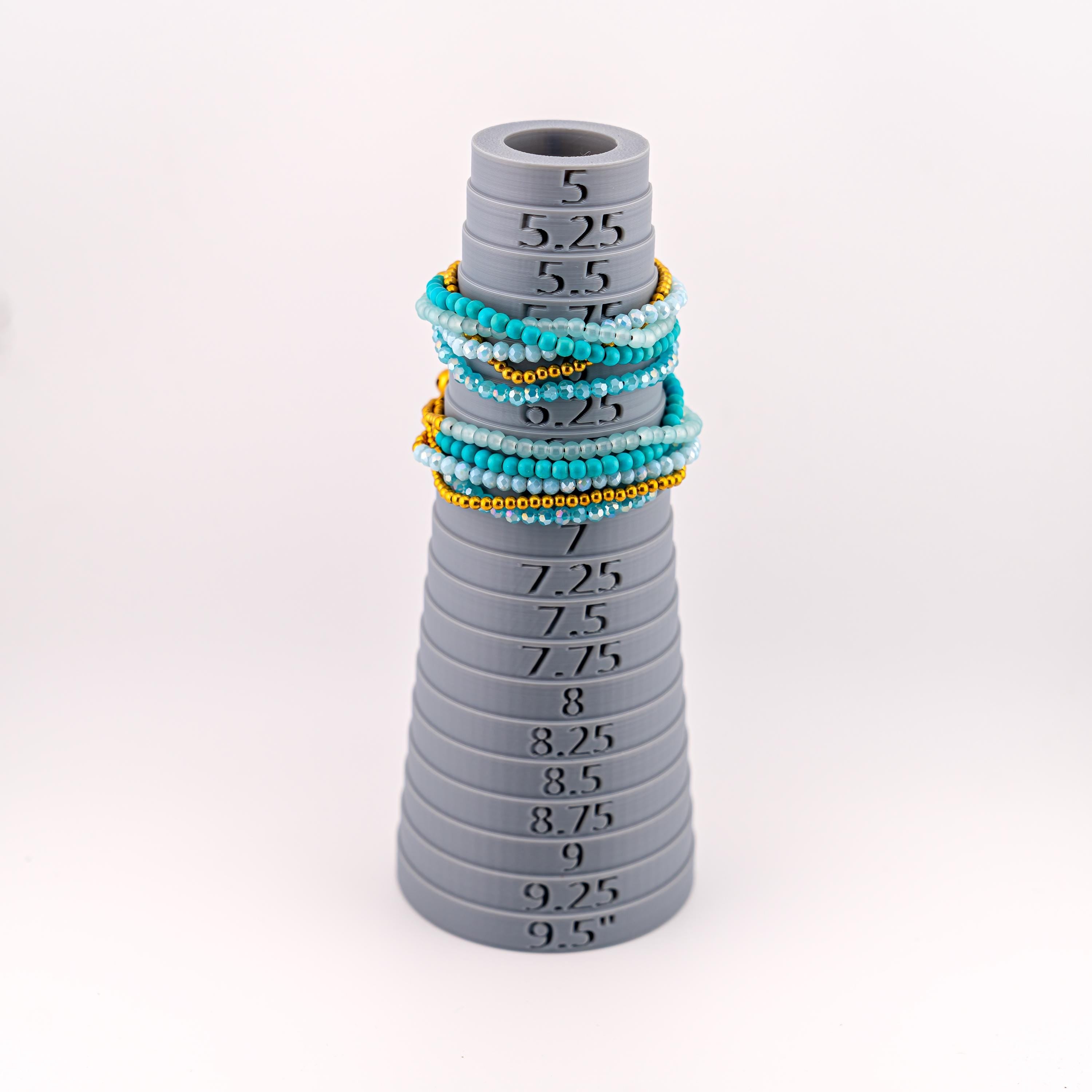 Turquoise Five-Strand Bracelet for Women, Thai Glass and Stone Beads, Monk Blessed | Artisan Lagoon