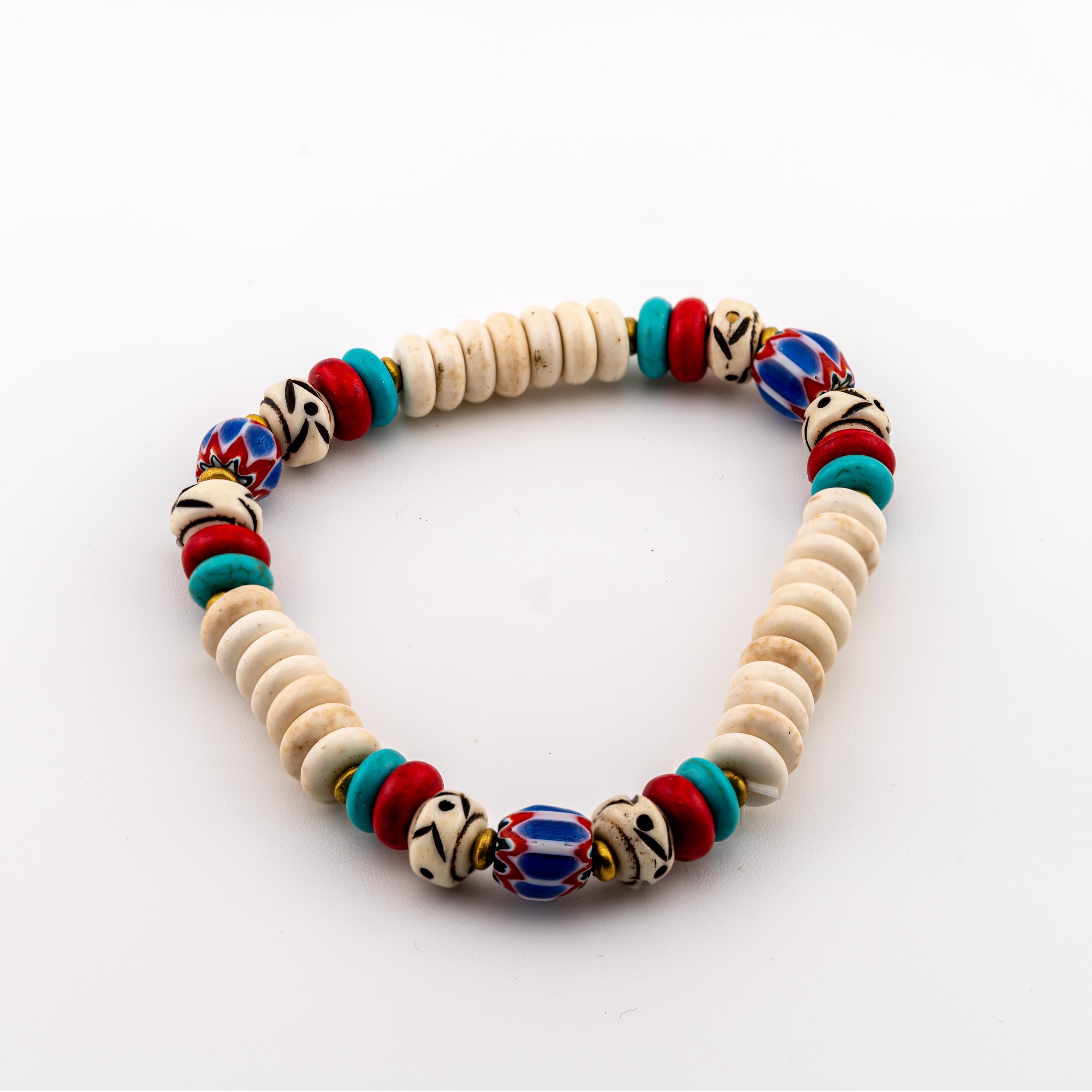 Global-Inspired Stone Bracelet for Women, Thai Handmade, Monk Blessed | Artisan Journey