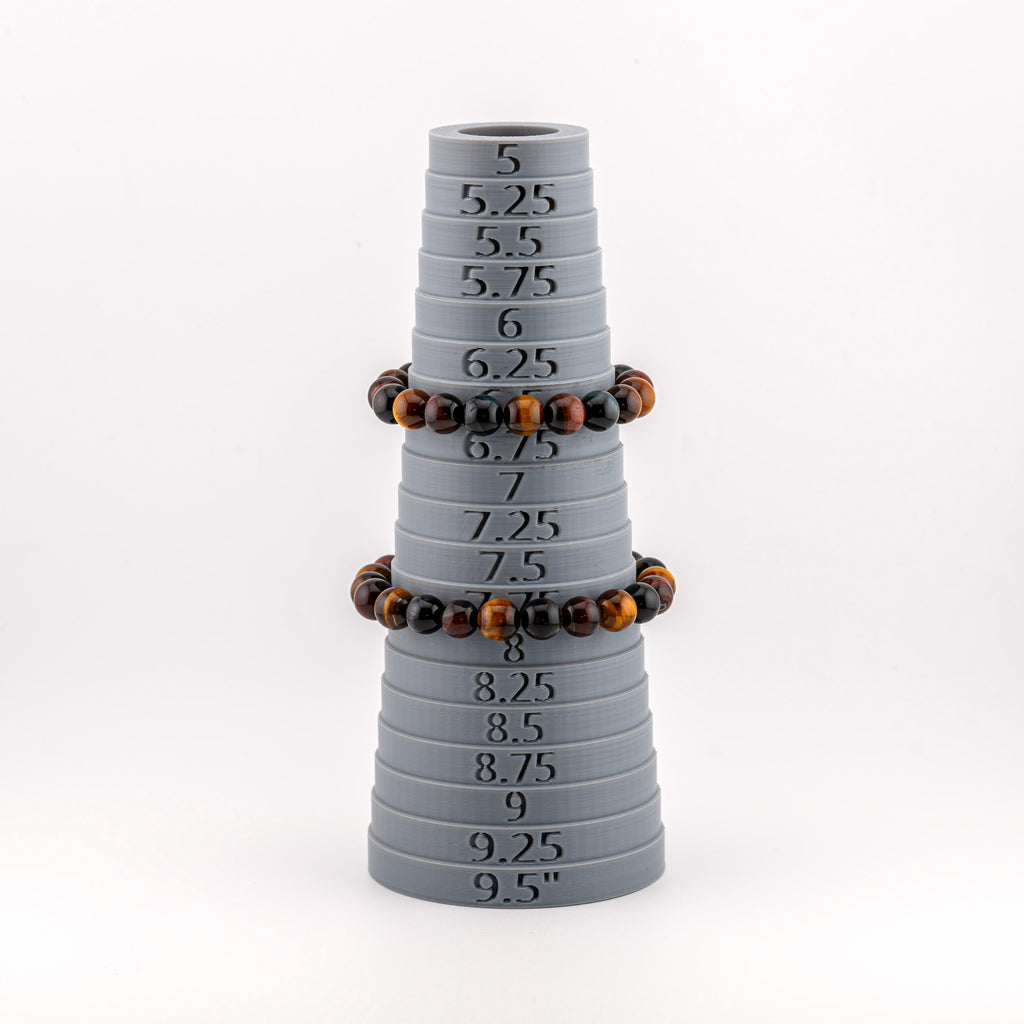 Three-Color Tiger’s Eye Bracelet for Men, Mixed Natural Stone Stretch Bracelet, Monk Blessed | Artisan Confluence