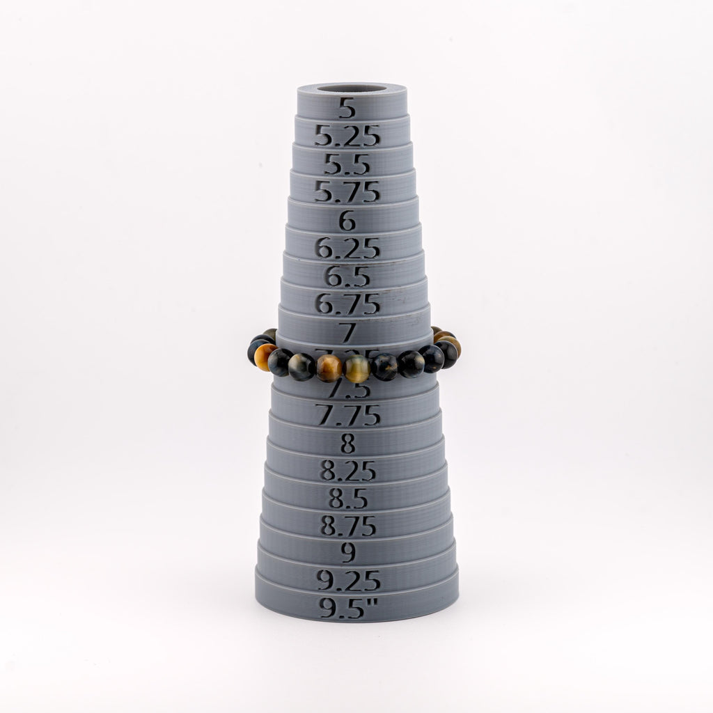 Golden Blue Tiger’s Eye Bracelet for Men, Natural Stone Stretch Bracelet, Monk Blessed | Artisan Equinox