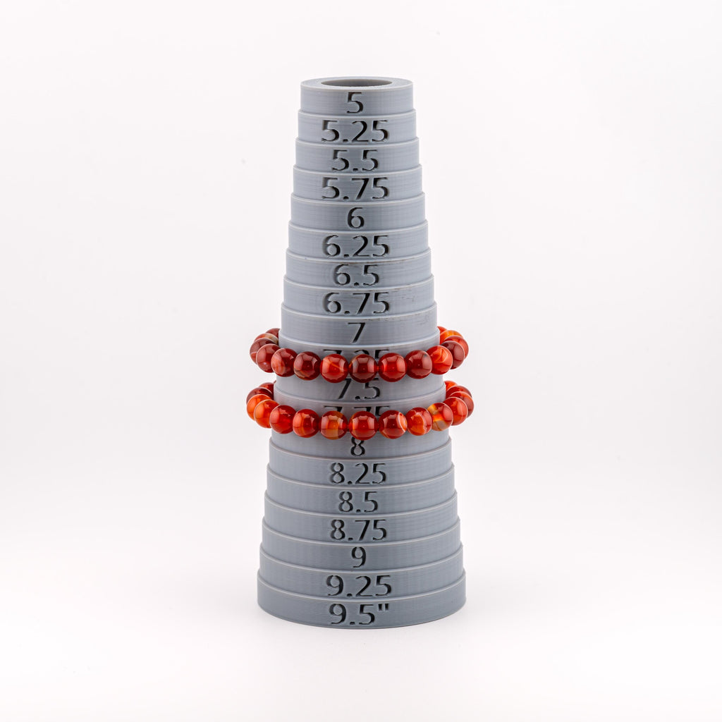 Orange Agate Bracelet for Men, Natural Stone Stretch Bracelet, Monk Blessed | Artisan Resurgence