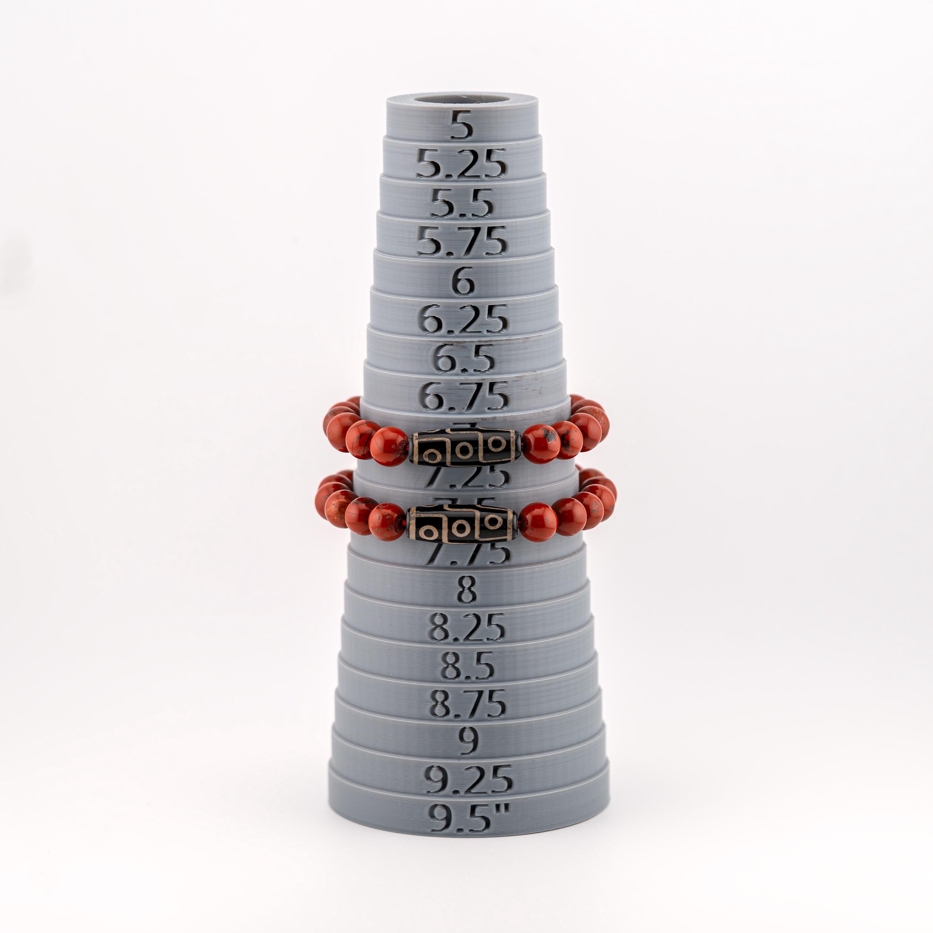 Red Jasper Bracelet for Men, 10mm Natural Stone, Monk Blessed | Artisan Fortitude
