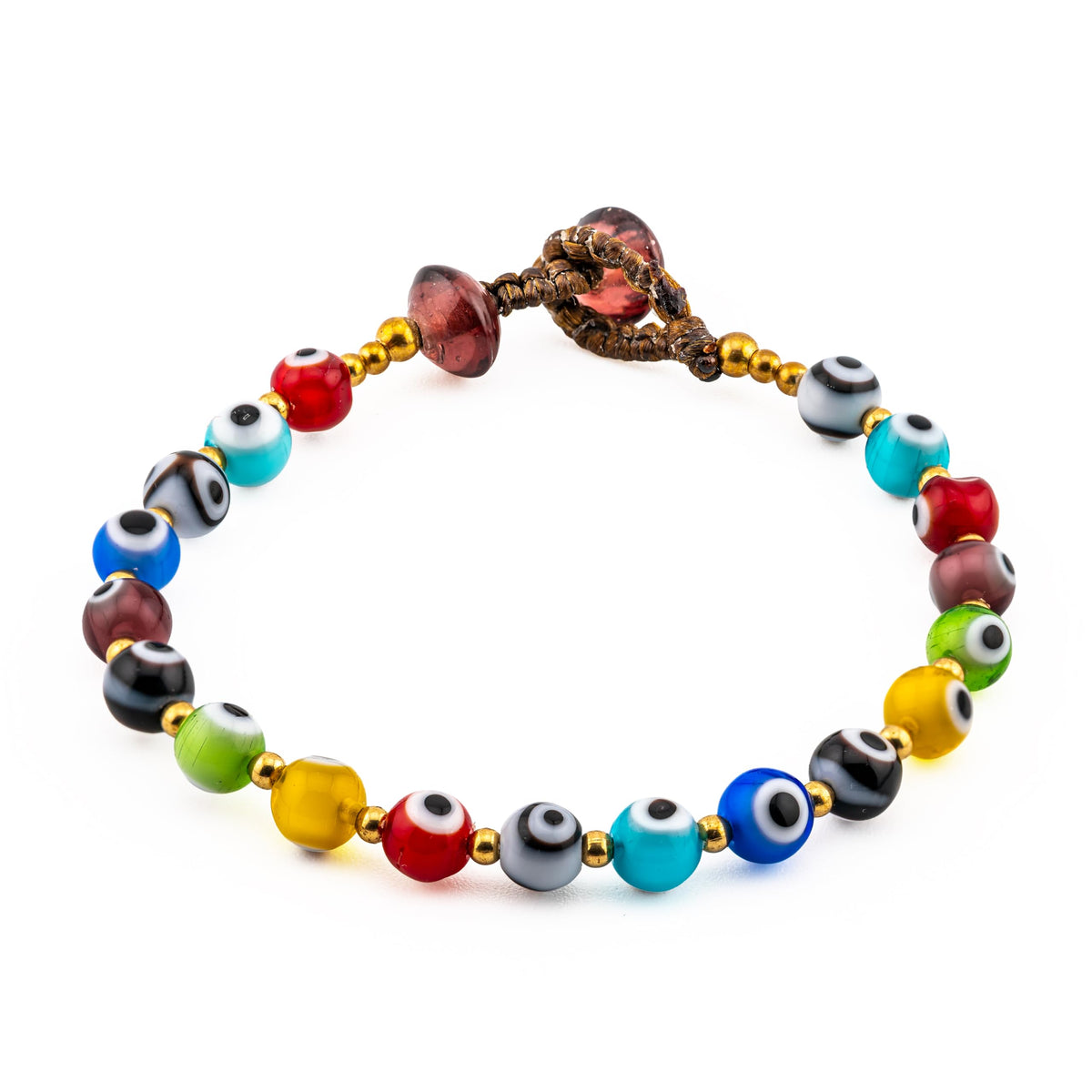 Siam Artisan Collective™ Handmade Boho Bracelets for Women - Thai Artisan Bracelets with Natural Stones, Beads & Charms, Adjustable Stackable Handmade Jewelry Collection