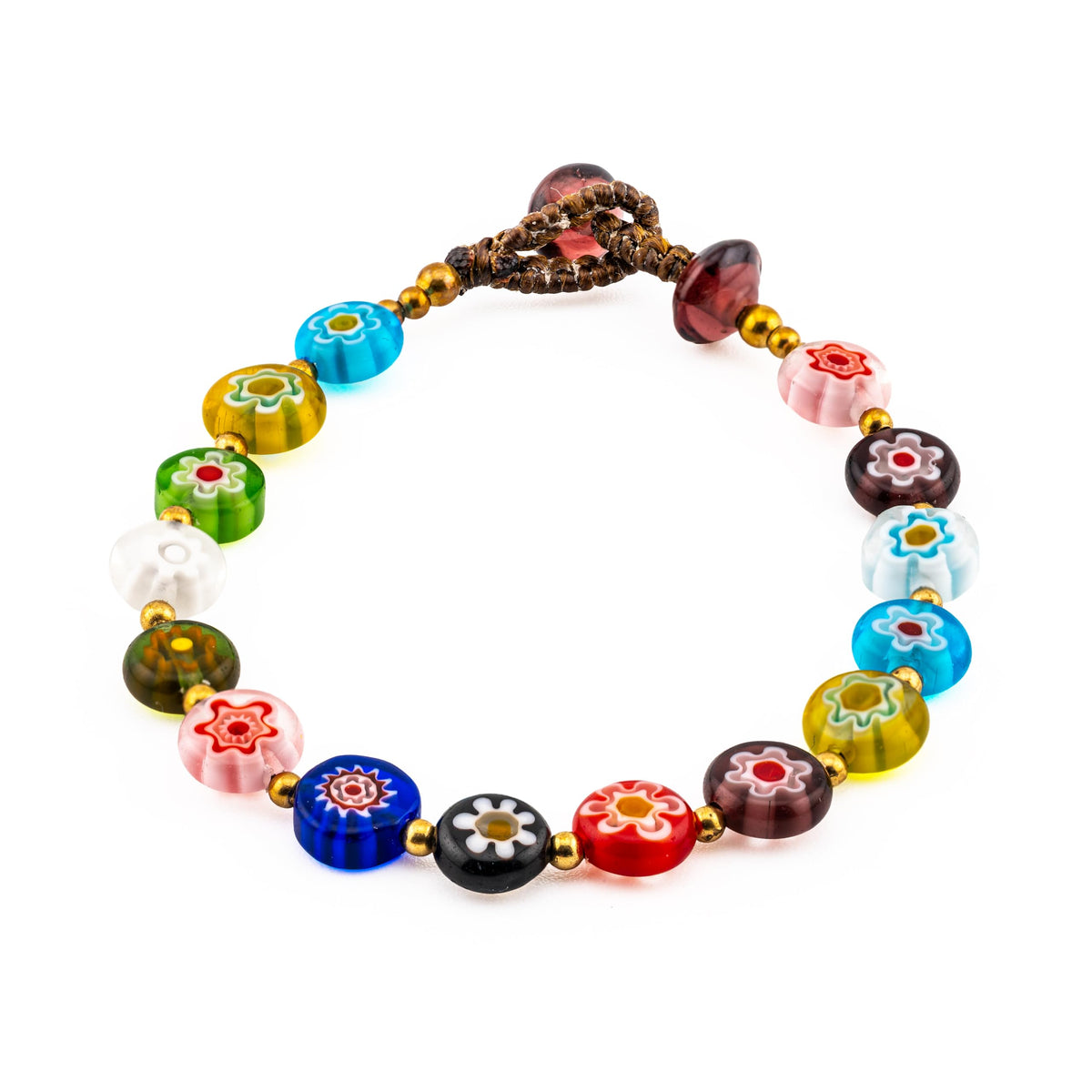Siam Artisan Collective™ Handmade Boho Bracelets for Women - Thai Artisan Bracelets with Natural Stones, Beads & Charms, Adjustable Stackable Handmade Jewelry Collection