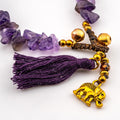 Artisan Stone™ Natural Chip Bracelet – Handmade Boho Gemstone Jewelry, Multiple Stone Options (Amethyst)