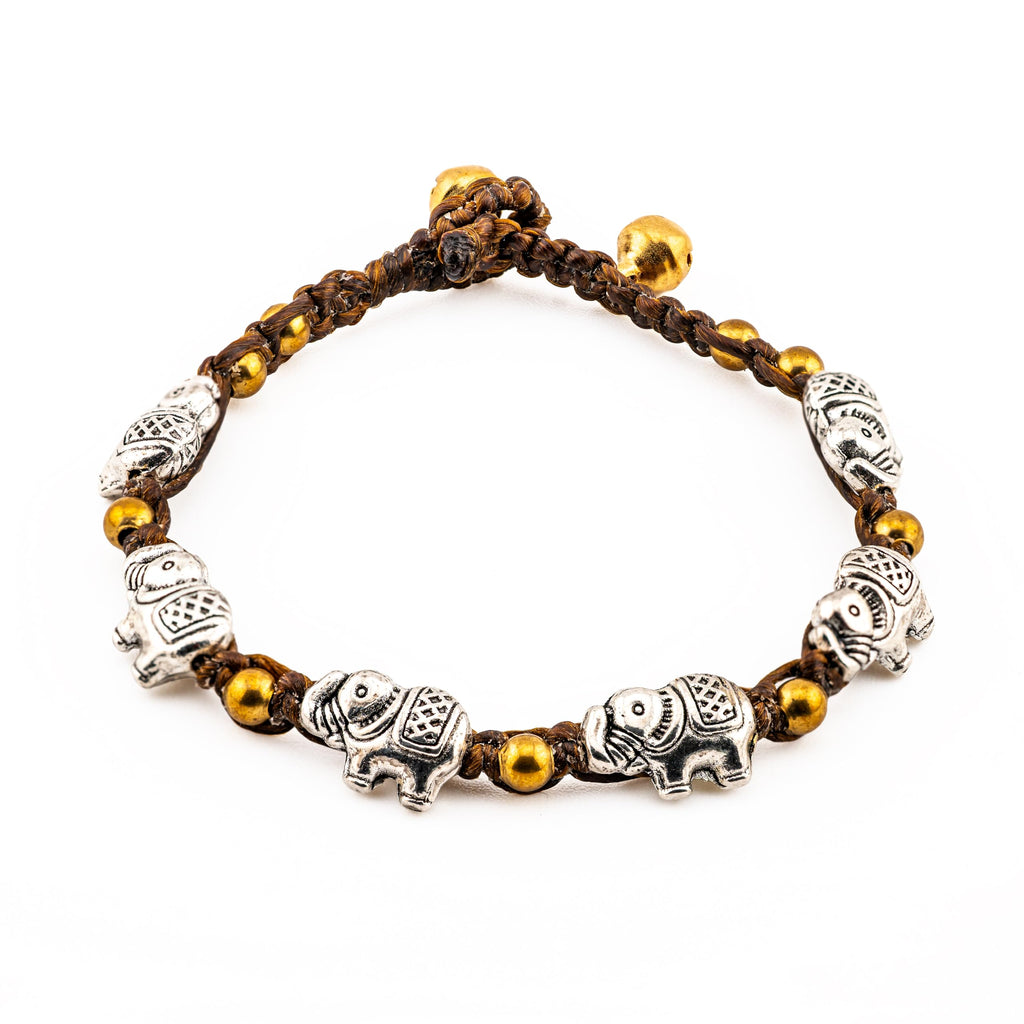 Artisan Elephant™ Charm Bracelet – Handmade Beaded Jewelry with Lucky Elephant Charms