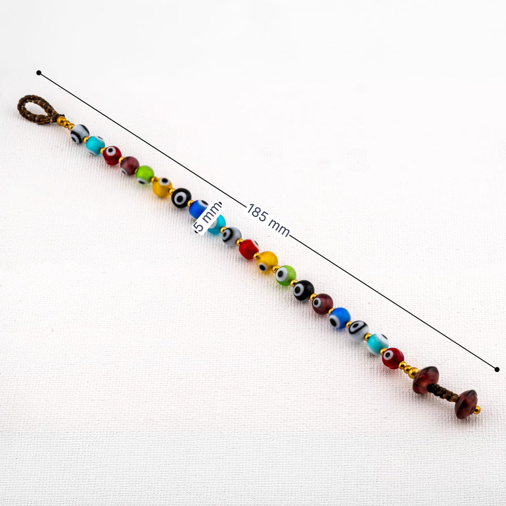 Artisan Shield™ Evil Eye Bracelet – Handmade Multicolor Glass Beads for Protection, Luck & Positive Energy